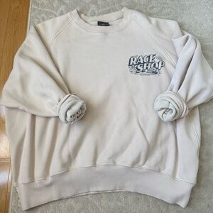 Cream Graphic Sweatshirt